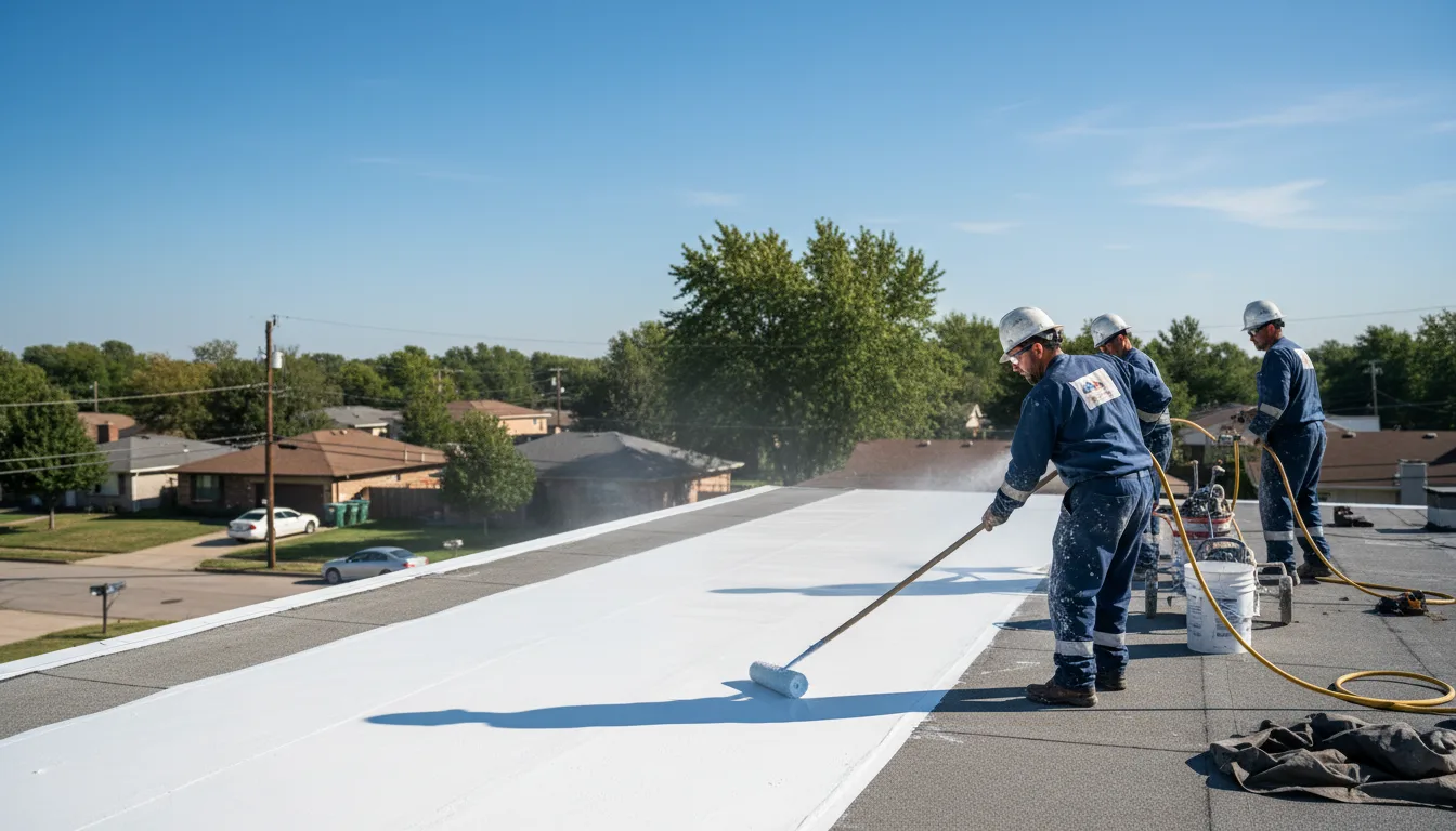 Commercial roof coating in Glen Rock, PA near me